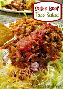A Kitchen Hoor's Salsa Beef Taco Salad