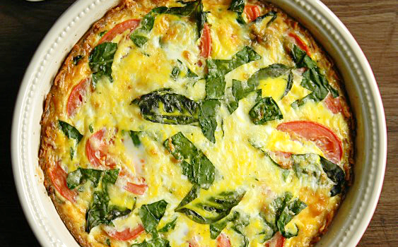 Caprese Florentine Quiche | MomsTestKitchen.com | #OreIdaHashbrowns #CollectiveBias #shop