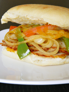 Chipotle Chicken Fajita Sandwich | MomsTestKitchen.com