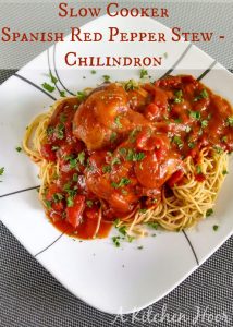Slow Cooker Spanish Red Pepper Stew - Chilindron