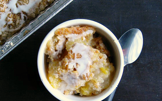 French Vanilla Glazed Peach Cobbler | MomsTestKitchen.com | #TakeBackVanilla #CGC #ad