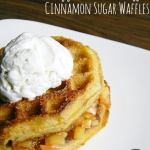 Apple Pie Stuffed Cinnamon Sugar Waffles | www.momstestkitchen.com | #WaffleWednesdays