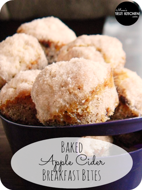 Baked Apple Cider Breakfast Bites | www.momstestkitchen.com