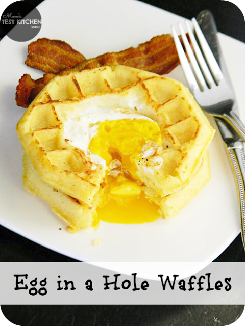 Egg in a Hole Waffles | www.momstestkitchen.com | #WaffleWednesdays