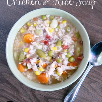 Quick & Easy Chicken & Rice Soup | www.momstestkitchen.com | #sponsored