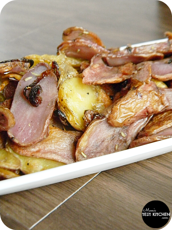 Roasted Fingerling Potatoes with Shallots & Rosemary