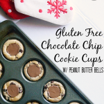 Chocolate Chip Cookie Cups with Peanut Butter Bells | www.momstestkitchen.com | #GlutenFree