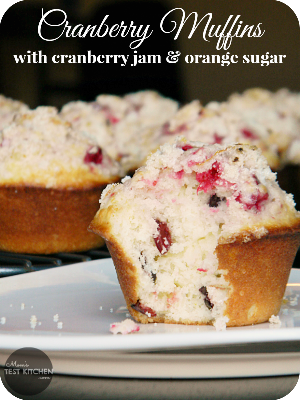 Cranberry Muffins with Cranberry Jam & Orange Sugar #PAMSmartTips #Giveaway