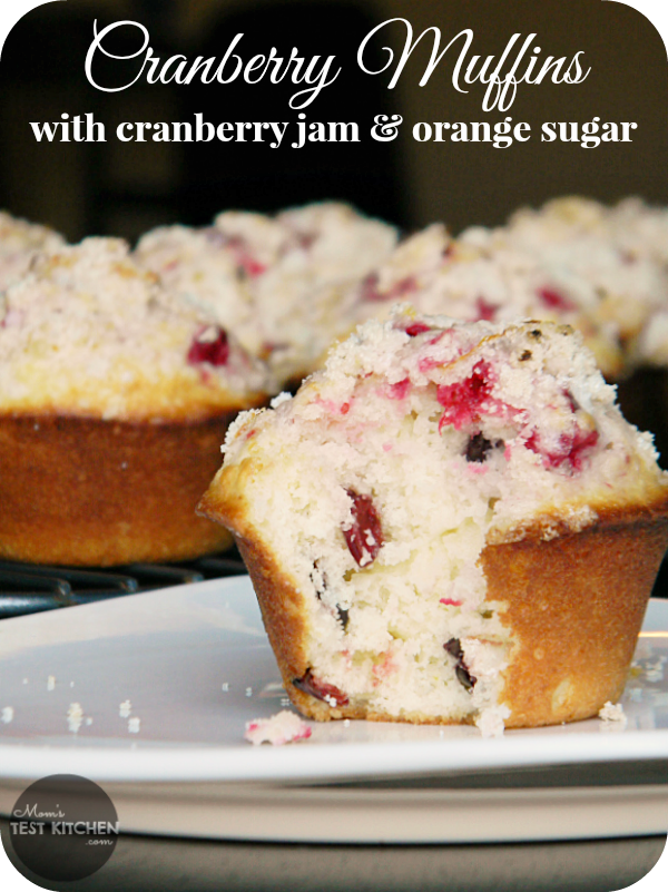 Cranberry Muffins with Cranberry Jam & Orange Sugar | www.momstestkitchen.com | #PAMSmartTips #ad