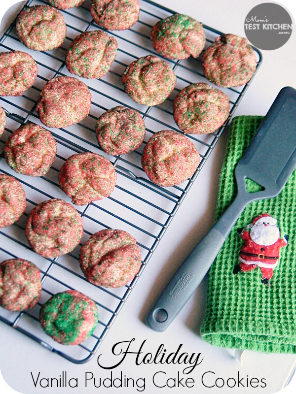 Holiday Vanilla Pudding Cake Cookies