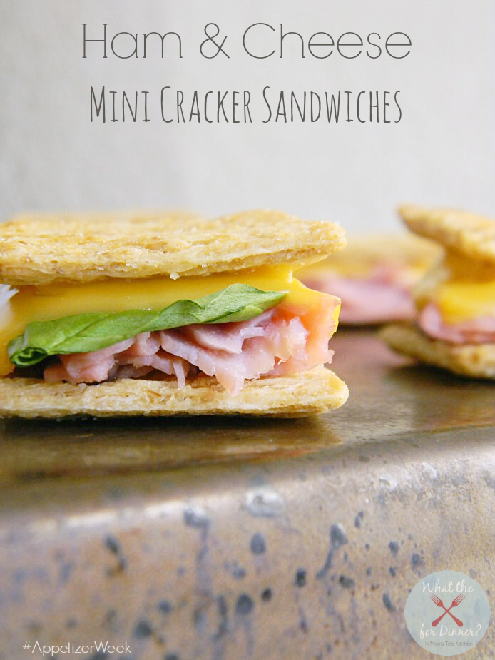 Ham & Cheese Mini Cracker Sandwiches