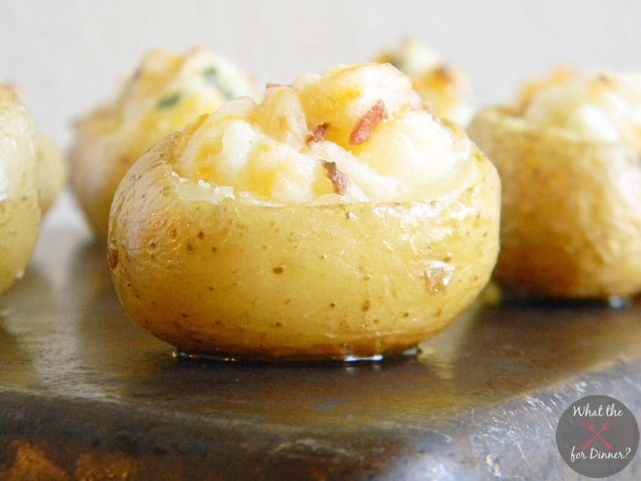 Mini Loaded Twice Baked Potatoes | #AppetizerWeek
