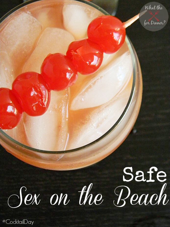 Safe Sex on the Beach Mocktail | MomsTestKitchen.com | #CocktailDay