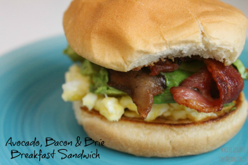 Avocado, Bacon & Brie Breakfast Sandwich