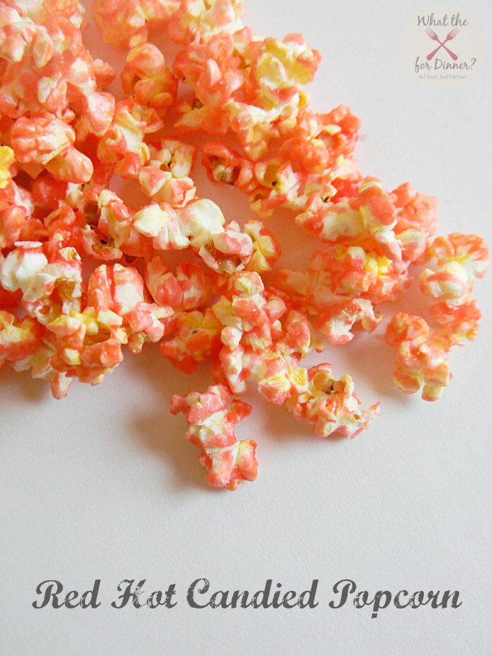 Red Hot Candied Popcorn | www.momstestkitchen.com