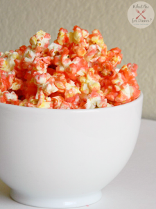 Red Hot Candied Popcorn #valentines