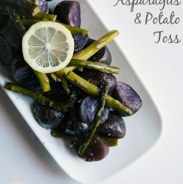 Roasted Asparagus & Potato Toss | MomsTestKitchen.com