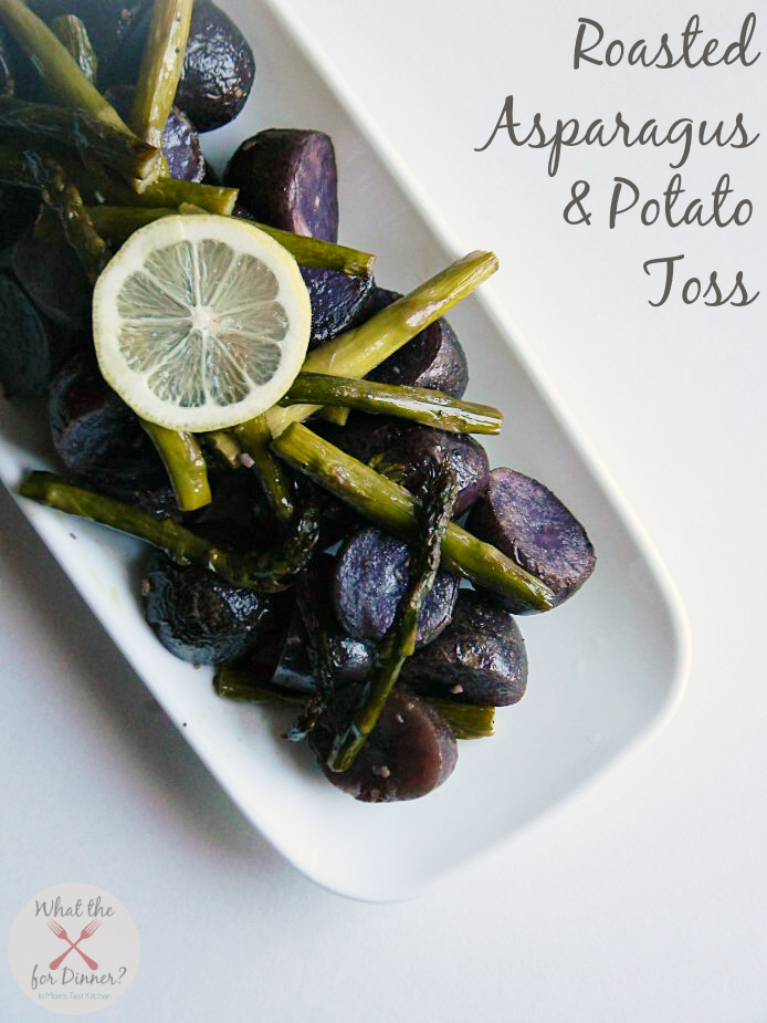 Roasted Asparagus & Potato Toss | MomsTestKitchen.com