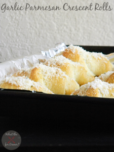 Garlic Parmesan Crescent Rolls | Mom's Test Kitchen | #semihomemade