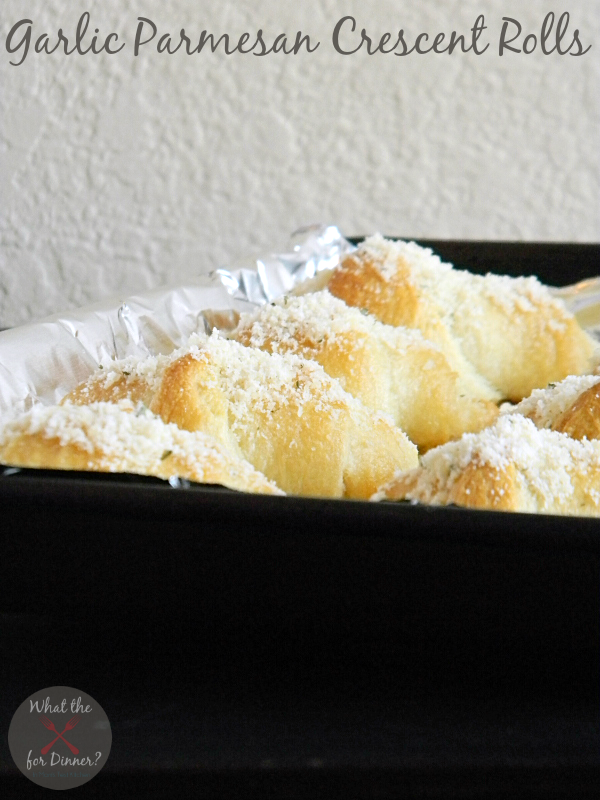 Homemade Garlic Parmesan Crescent Rolls (or plain)