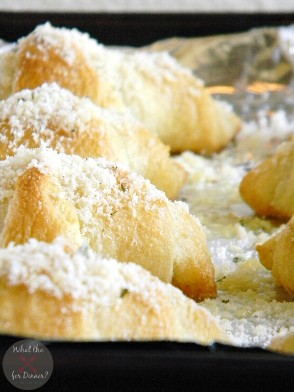 Homemade Garlic Parmesan Crescent Rolls (or plain)