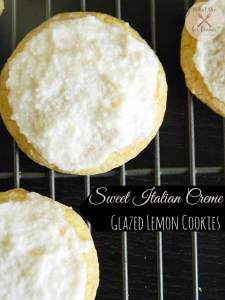 Sweet Italian Creme Glazed Lemon Cookies | MomsTestKitchen.com | #ExtraSweetCreamyCGC