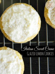 Italian Sweet Creme Glazed Lemon Cookies | www.momstestkitchen.com | #ExtraSweetCreamyCGC