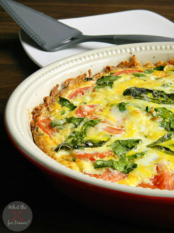 Caprese Florentine Quiche - Mom's Test Kitchen