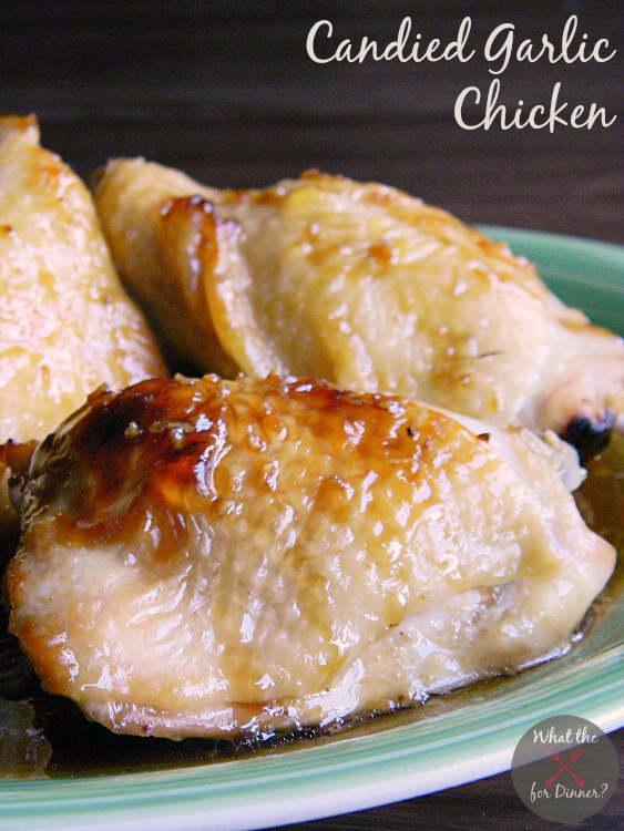 Candied Garlic Chicken | MomsTestKitchen.com | #SecretRecipeClub