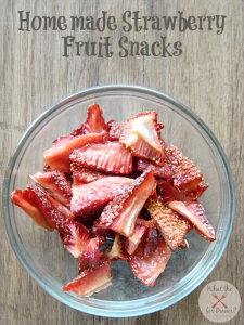Homemade Strawberry Fruit Snacks | MomsTestKitchen.com