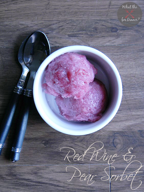 Red Wine & Pear Sorbet | MomsTestKitchen.com | #CKMondaviHeroes #CleverGirls #ad