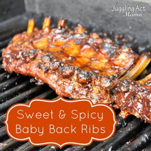 Sweet and Spicy BBQ Baby Back Ribs from Juggling Act Mama