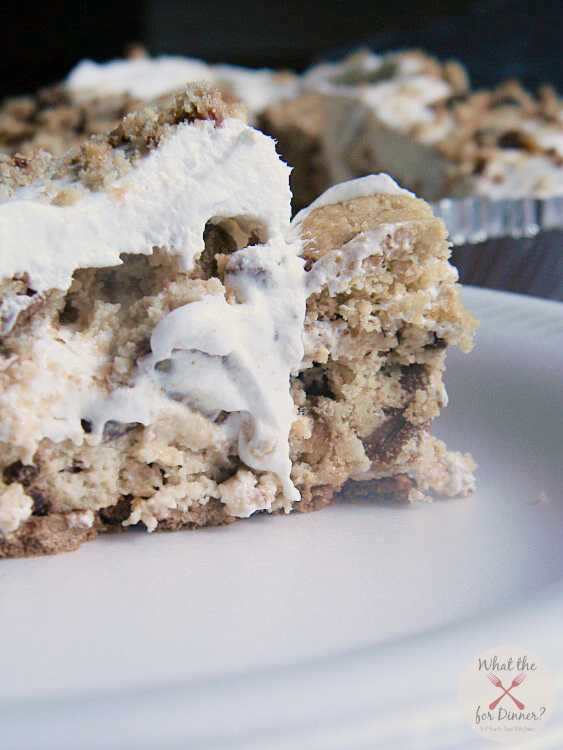 No Bake Peanut Butter Cup Chocolate Chip Cookie Pie