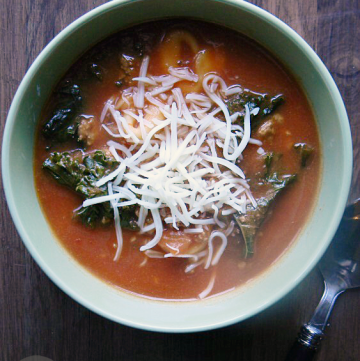 Slow Cooker Tortellini Soup | MomsTestKitchen.com | #SlowCookingSummer