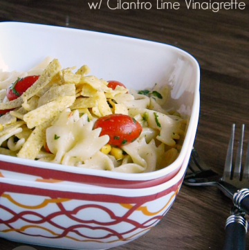 Southwest Pasta Salad with Cilantro Lime Vinaigrette | MomsTestKitchen.com