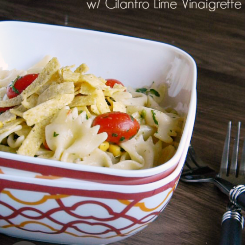 Southwest Pasta Salad with Cilantro Lime Vinaigrette | MomsTestKitchen.com