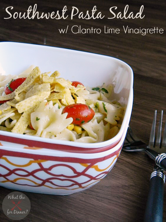 Southwest Pasta Salad with Cilantro Lime Vinaigrette | MomsTestKitchen.com