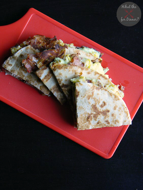 Avocado Ranch Breakfast Quesadillas | MomsTestKitchen.com | #PackedwithSavings #CBias #ad