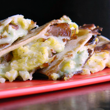 Avocado Ranch Breakfast Quesadillas | MomsTestKitchen.com | #PackedwithSavings #CBias #ad