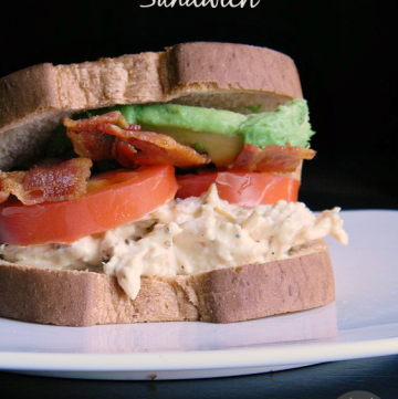 BBQ Bacon Ranch Chicken Salad Sandwiches | MomsTestKitchen.com | #ad #BaconMonth #PutSomePigInIt