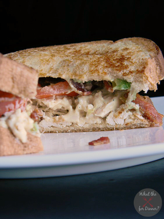 BBQ Bacon Ranch Chicken Salad Sandwiches