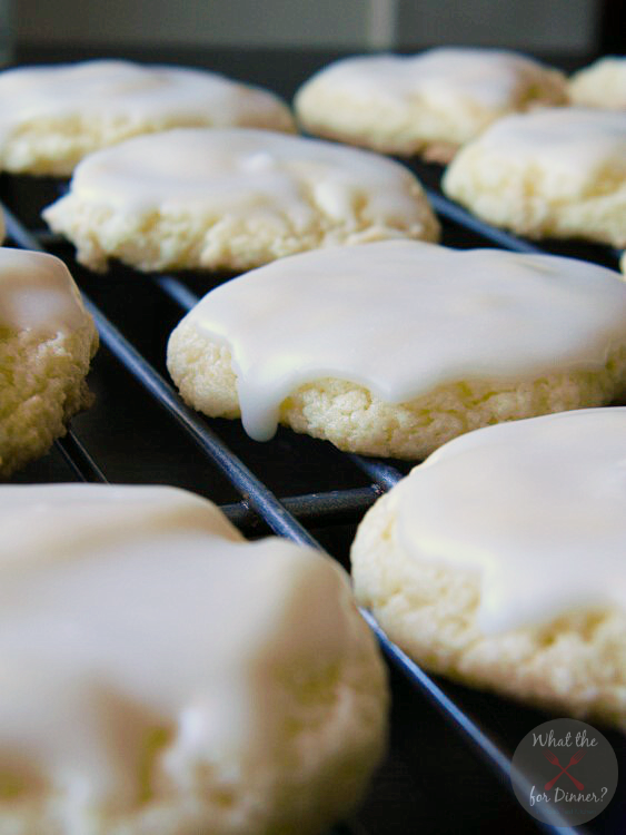 Almond Cake Cookies with Cinnamon Spice Glaze | MomsTestKitchen.com