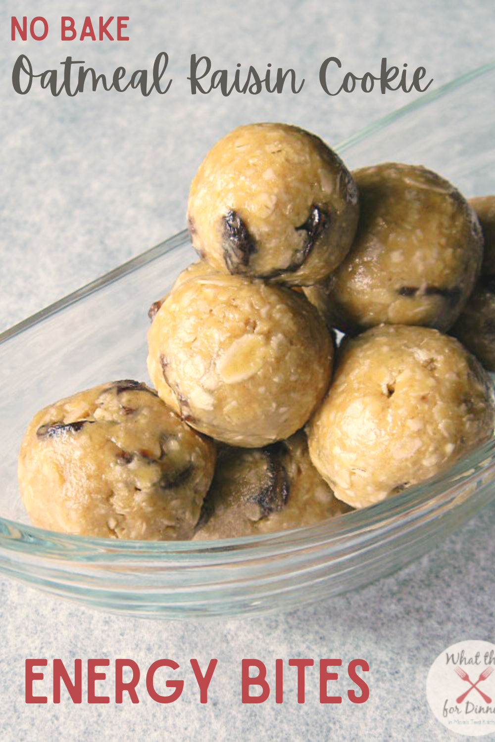 These No Bake Energy Bites packed with all the delicious flavors of an oatmeal raisin cookie are the perfect healthy after school snack for the kids