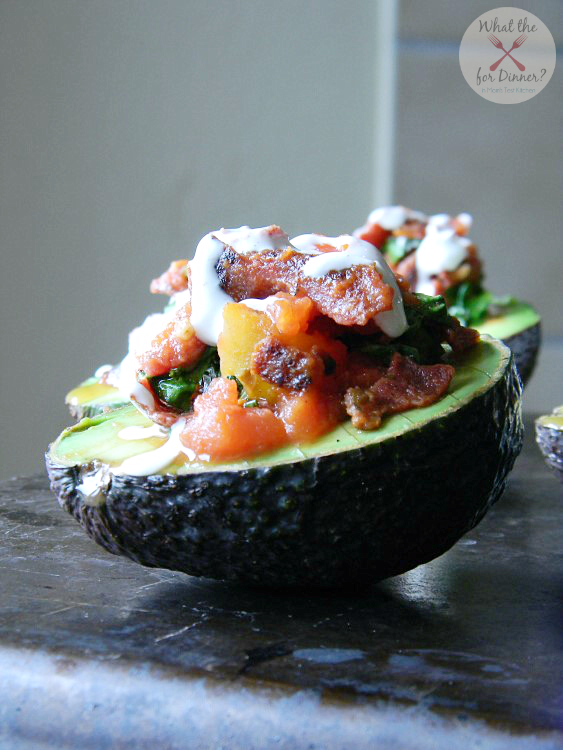 Smoky BLT Stuffed Avocados with Bacon Ranch Dressing