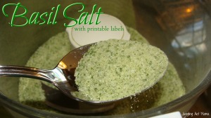 Basil Salt from Juggling Act Mama