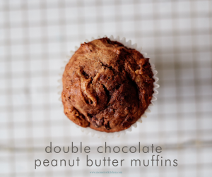 Double Chocolate Peanut Butter Muffins FB Image