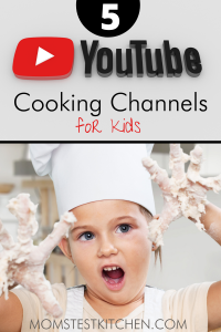 Youtube Cooking Channels for Kids Pinterest Image