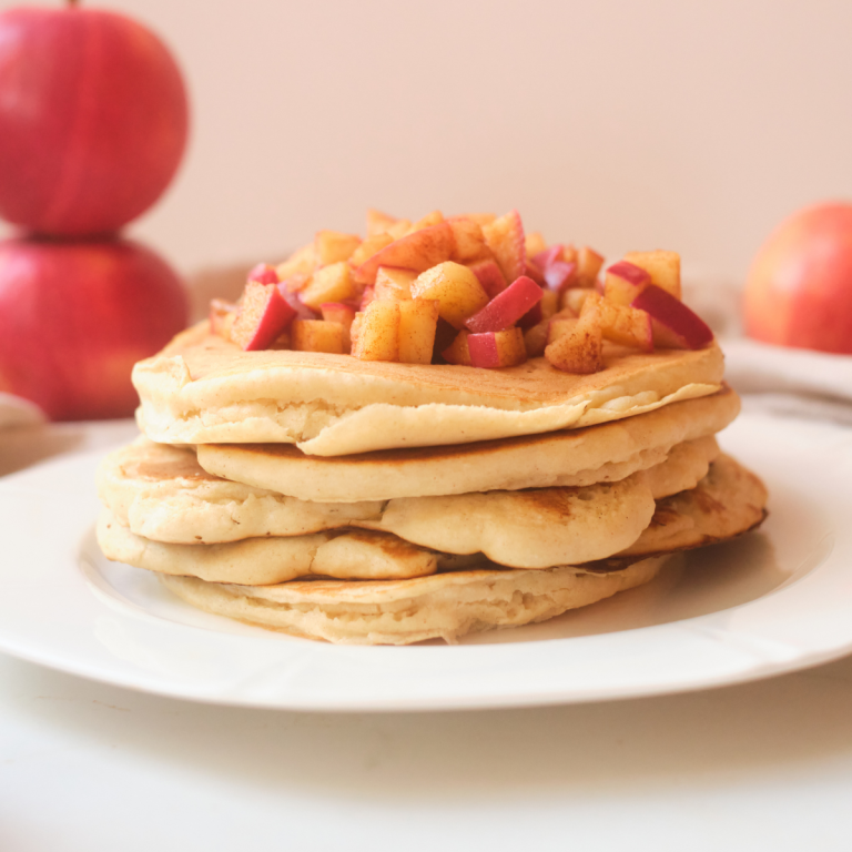 Freezer-Friendly Cinnamon Apple Butter Pancakes